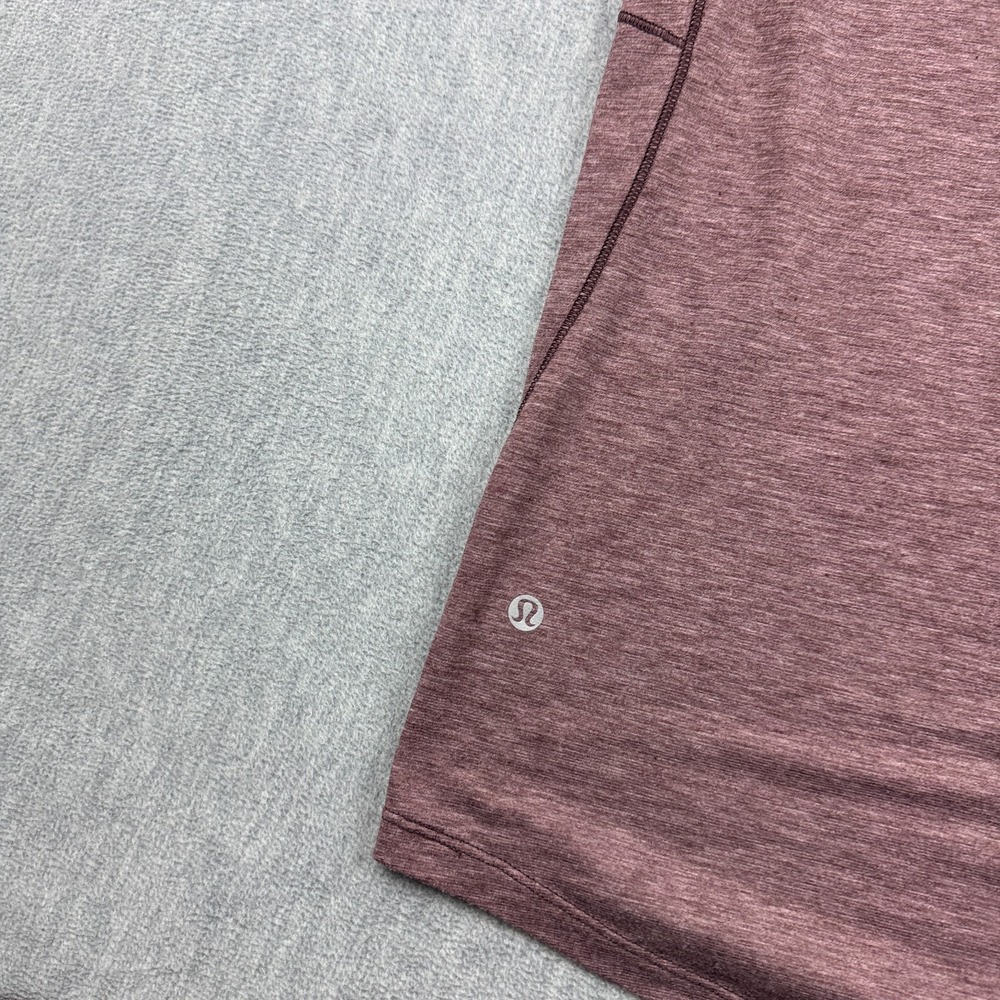 Lululemon Shirt Mens Small Red Fresh Move Metal Vent Tech Stretch Performance - Picture 7 of 9